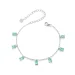 PANDORA Style Zelena majhna zapestnica z resicami - BSB168 PANDORA Style Zelena majhna zapestnica z resicami - BSB168