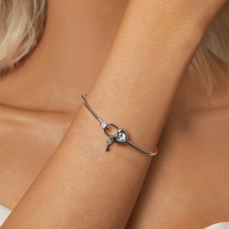 (slika za) Prepletena zapestnica v obliki srca PANDORA Style - BSB170 - Ogled 5