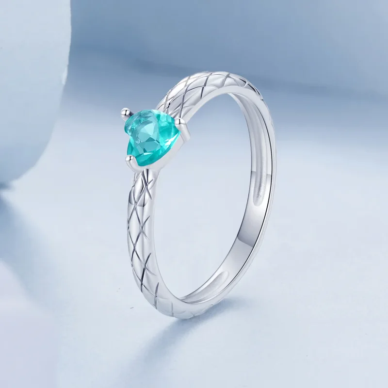 (slika za) Prstan z diamantnim vzorcem v slogu PANDORA - BSR563 - Ogled 2