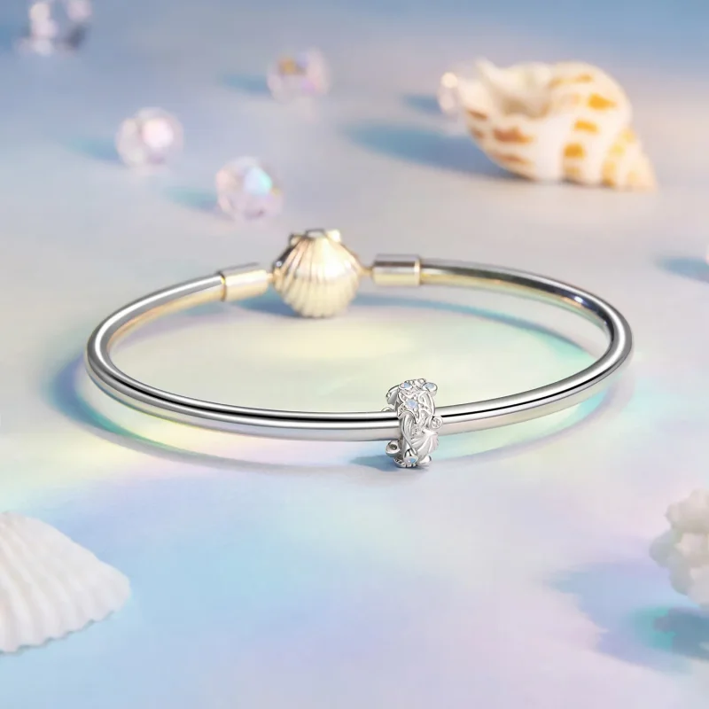 (slika za) Silikonski distančni obesek PANDORA Style Blue Ocean - BSC1019 - Ogled 5