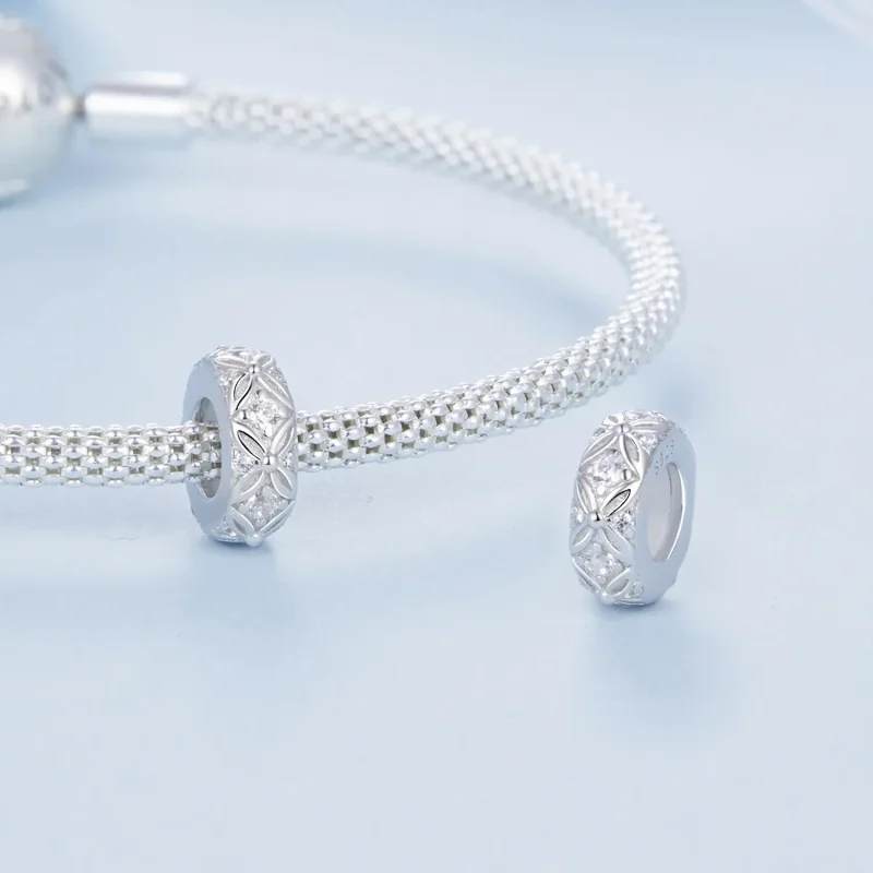 (slika za) Silikonski distančni obesek z reliefnim vzorcem PANDORA Style - BSC1011 - Ogled 4