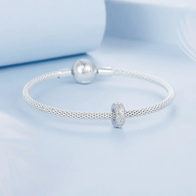 (slika za) Silikonski distančni obesek z reliefnim vzorcem PANDORA Style - BSC1011 - Ogled 5
