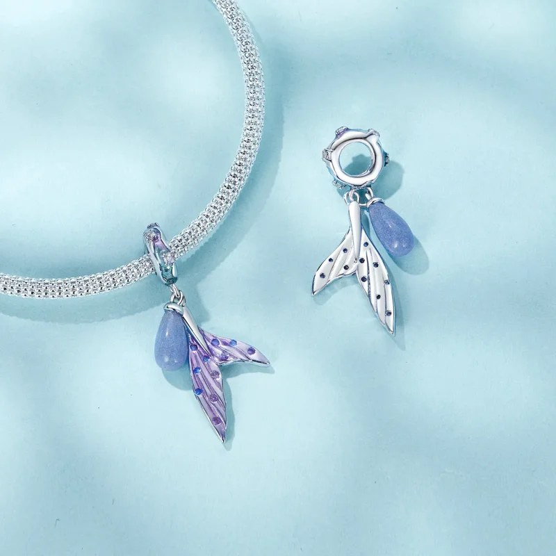 (slika za) Svetleči obesek morske deklice v stilu PANDORA - SCC2800 - Ogled 4