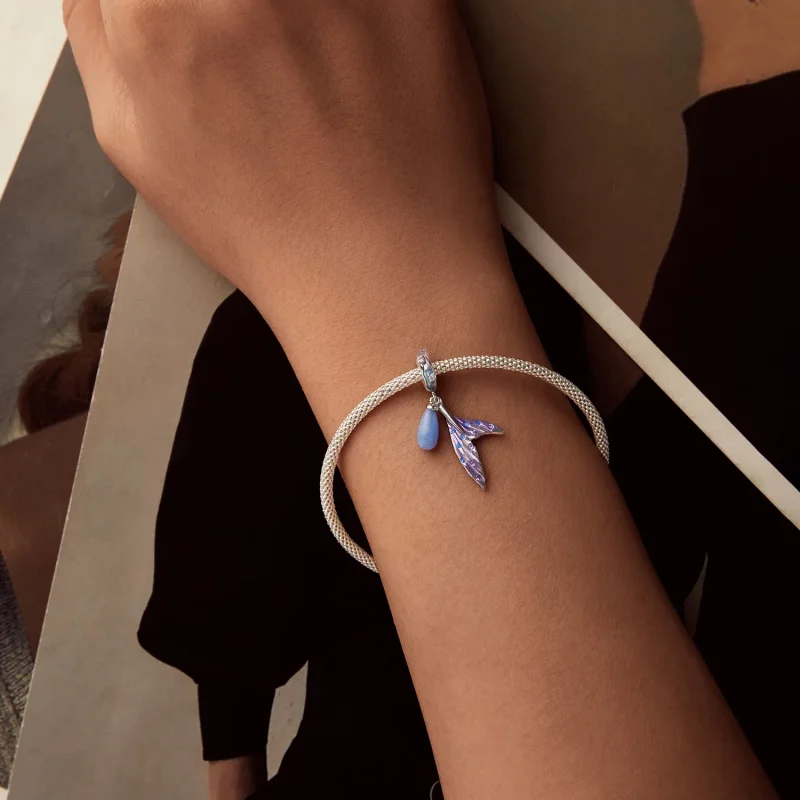 (slika za) Svetleči obesek morske deklice v stilu PANDORA - SCC2800 - Ogled 5