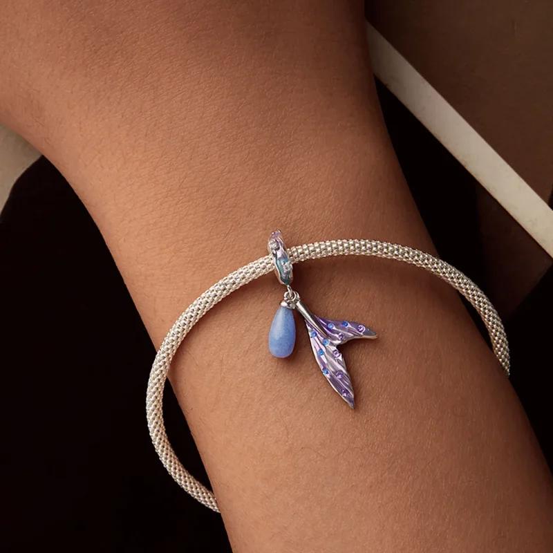 (slika za) Svetleči obesek morske deklice v stilu PANDORA - SCC2800 - Ogled 7