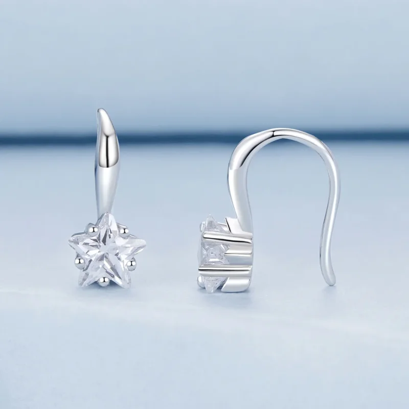 (slika za) Ušesne kljukice v obliki zvezde PANDORA - BSE1028 - Ogled 2