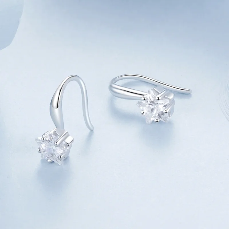 (slika za) Ušesne kljukice v obliki zvezde PANDORA - BSE1028 - Ogled 3