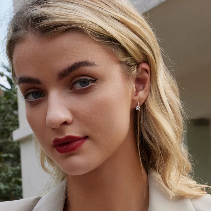 (slika za) Ušesne kljukice v obliki zvezde PANDORA - BSE1028 - Ogled 8