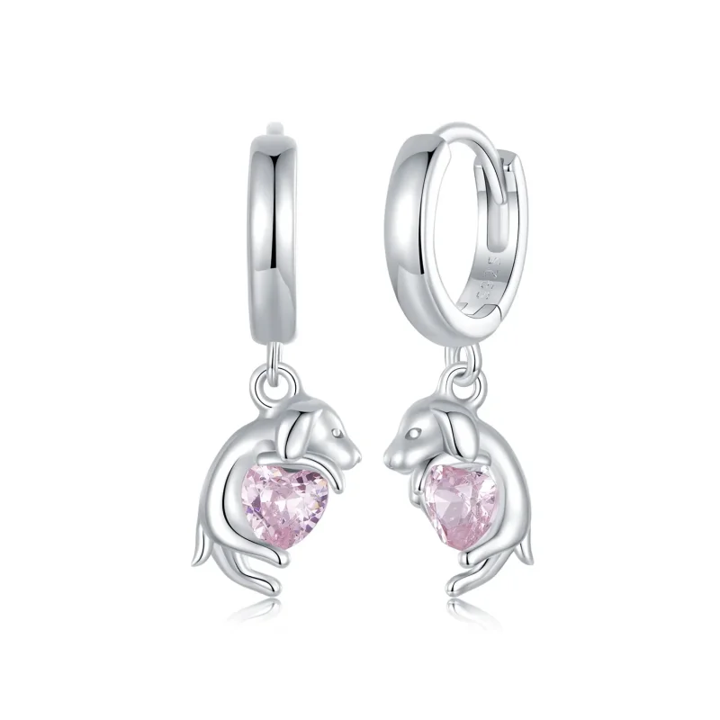 (slika za) Ušesne sponke za zlatega prinašalca v stilu PANDORA - SCE1759 - Slika izdelka