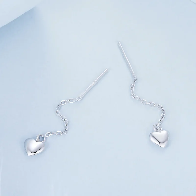 (slika za) Uhani s srčki v stilu PANDORA - BSE1006 - Ogled 3