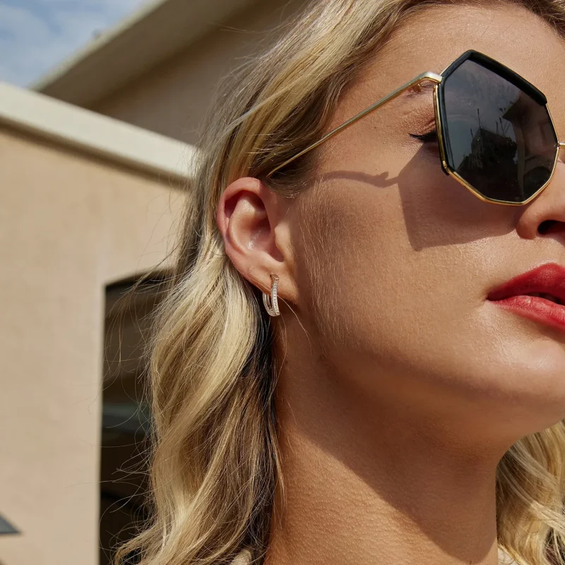 (slika za) Uhani z zvezdo in luno v stilu PANDORA - BSE1031 - Ogled 7