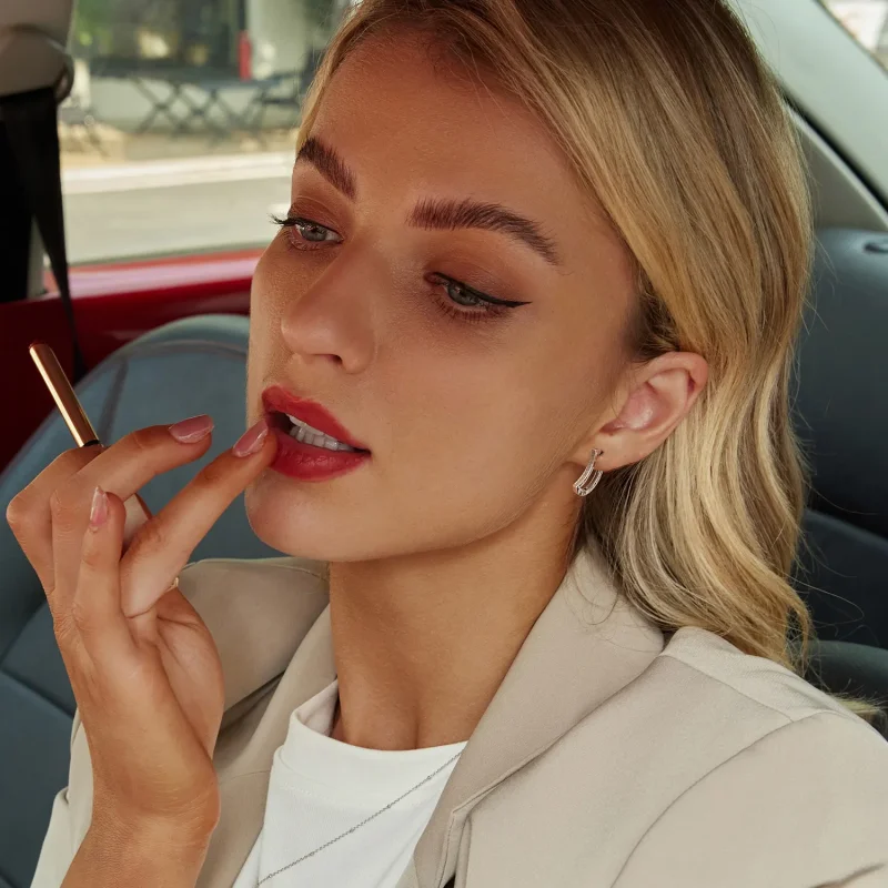 (slika za) Uhani z zvezdo in luno v stilu PANDORA - BSE1031 - Ogled 8