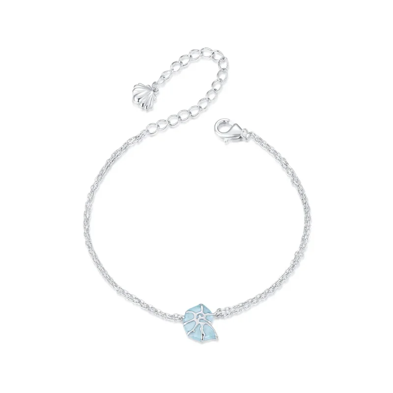 (slika za) Zapestnica modre školjke v stilu PANDORA - BSB176 - Slika izdelka