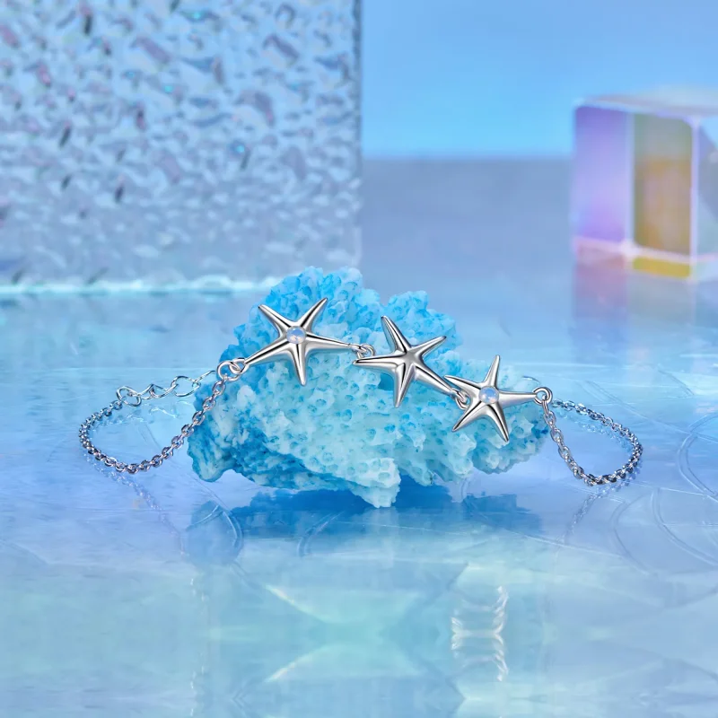 (slika za) Zapestnica PANDORA Style Morske zvezde - SCB275 - Ogled 2