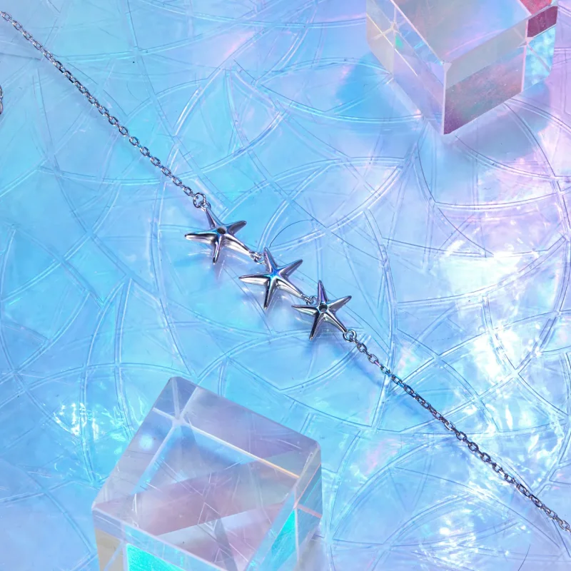 (slika za) Zapestnica PANDORA Style Morske zvezde - SCB275 - Ogled 4