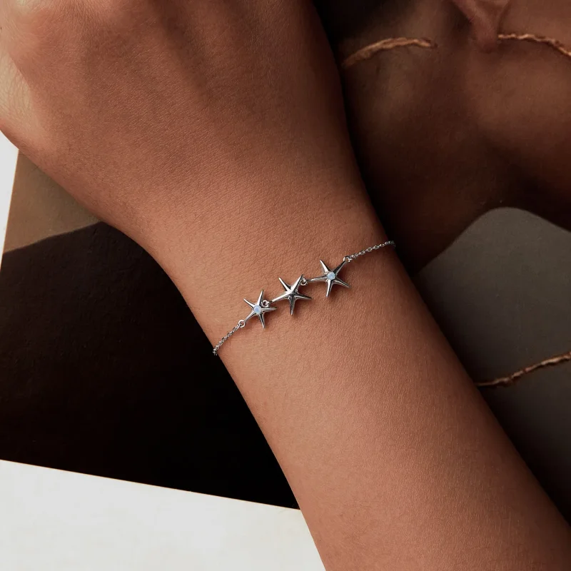 (slika za) Zapestnica PANDORA Style Morske zvezde - SCB275 - Ogled 5