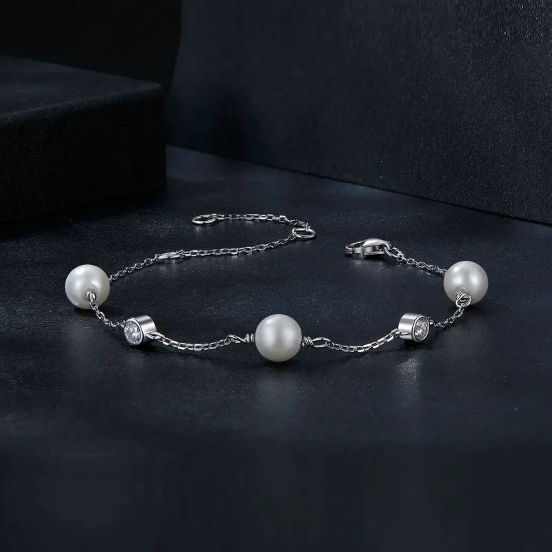 (slika za) Zapestnica PANDORA Style Sea Rhythm 0,1ct (z enim certifikatom) - MSB017 - Ogled 3