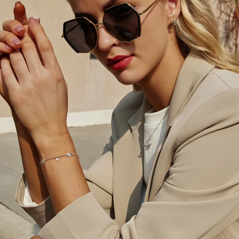 (slika za) Zapestnica z resicami v stilu PANDORA - BSB182 - Ogled 7