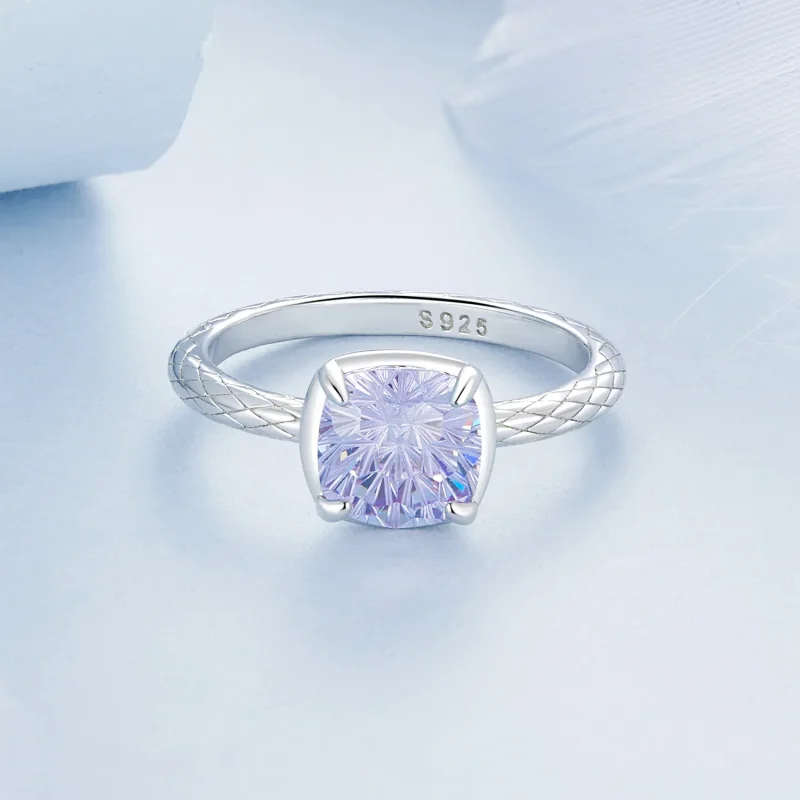 (slika za) Bleščeči prstan za ognjemete v stilu PANDORA - BSR573 - Ogled 3