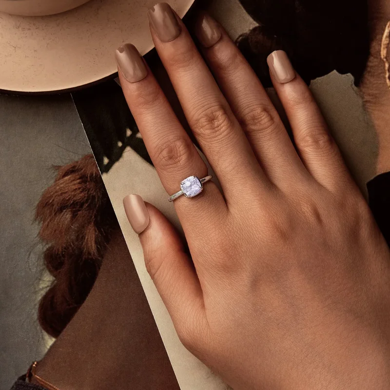 (slika za) Bleščeči prstan za ognjemete v stilu PANDORA - BSR573 - Ogled 5