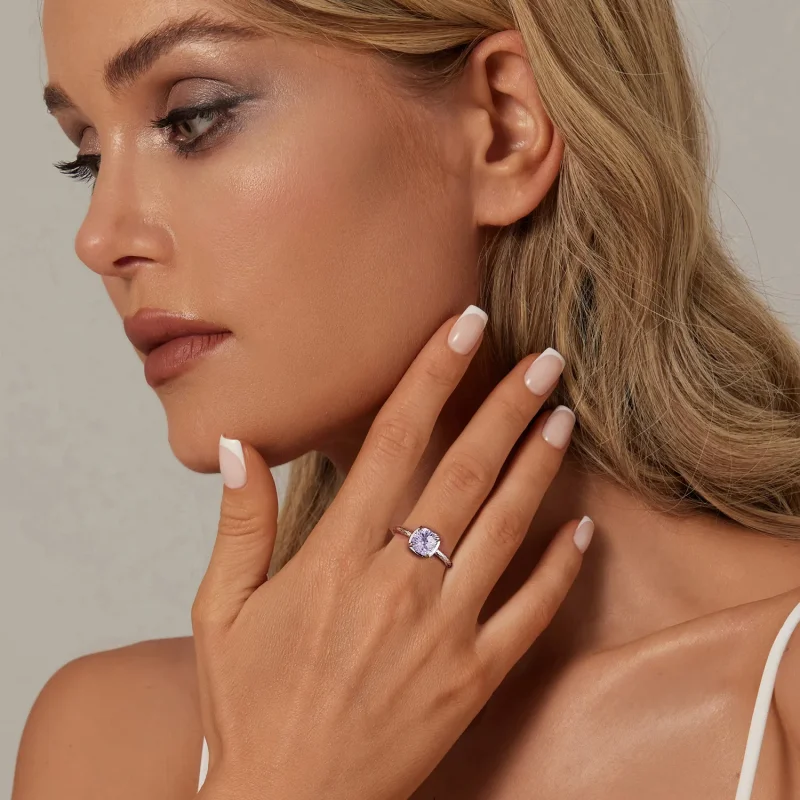 (slika za) Bleščeči prstan za ognjemete v stilu PANDORA - BSR573 - Ogled 8