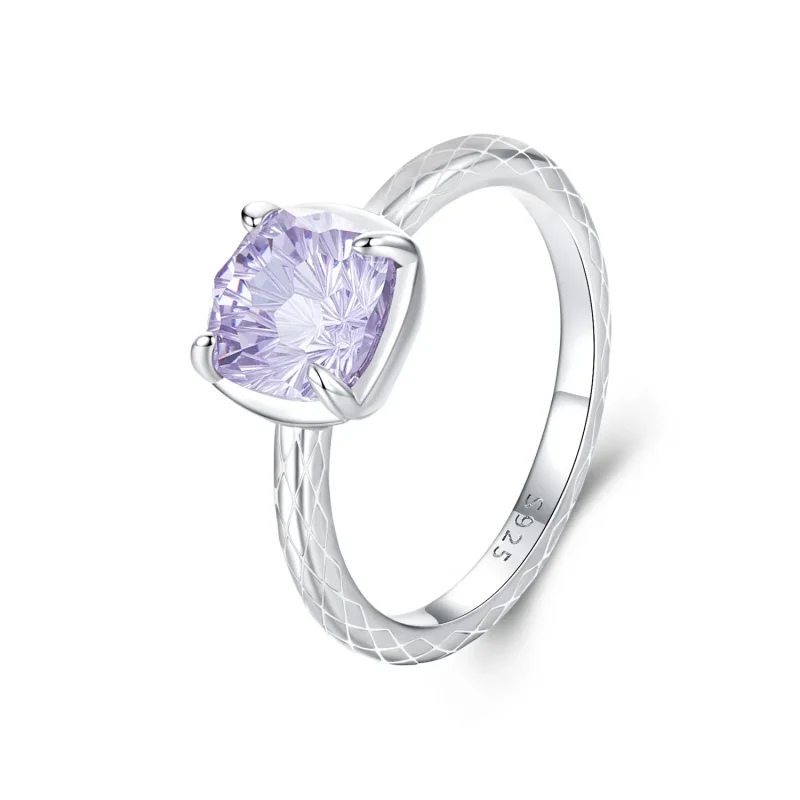 (slika za) Bleščeči prstan za ognjemete v stilu PANDORA - BSR573 - Slika izdelka