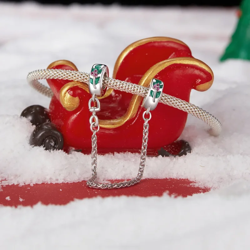 (slika za) Božična varnostna veriga v slogu PANDORA - SCC2918 - Ogled 2