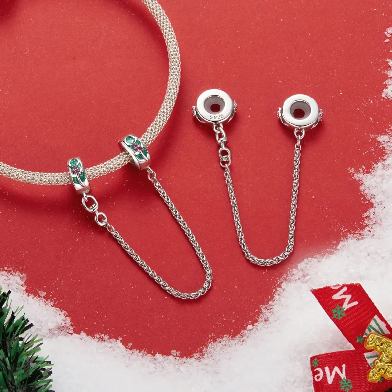 (slika za) Božična varnostna veriga v slogu PANDORA - SCC2918 - Ogled 3