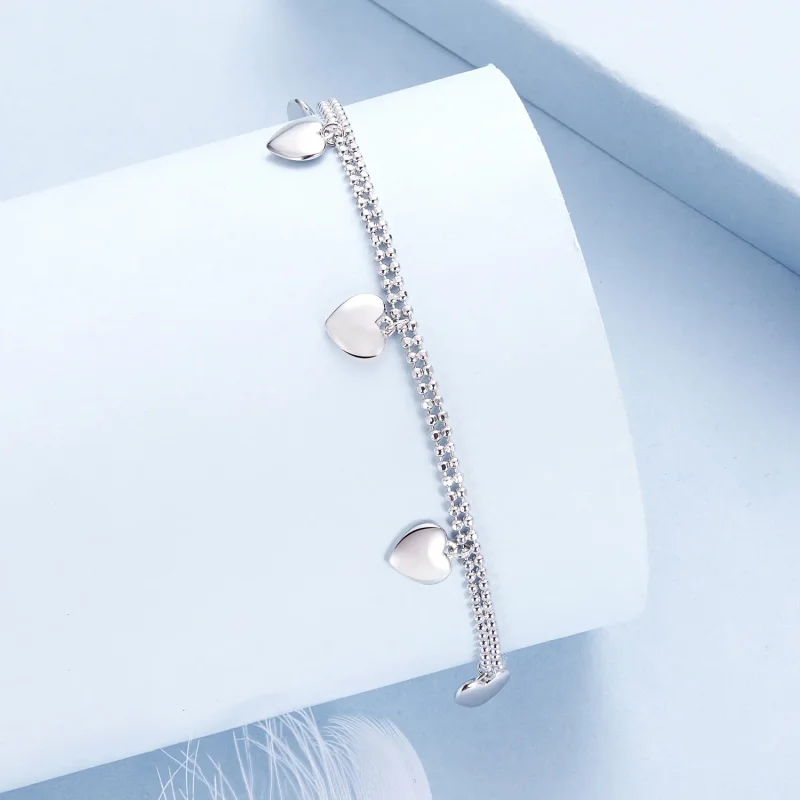 (slika za) Dvoslojna zapestnica iz kroglic PANDORA Style Love - BSB190 - Ogled 2