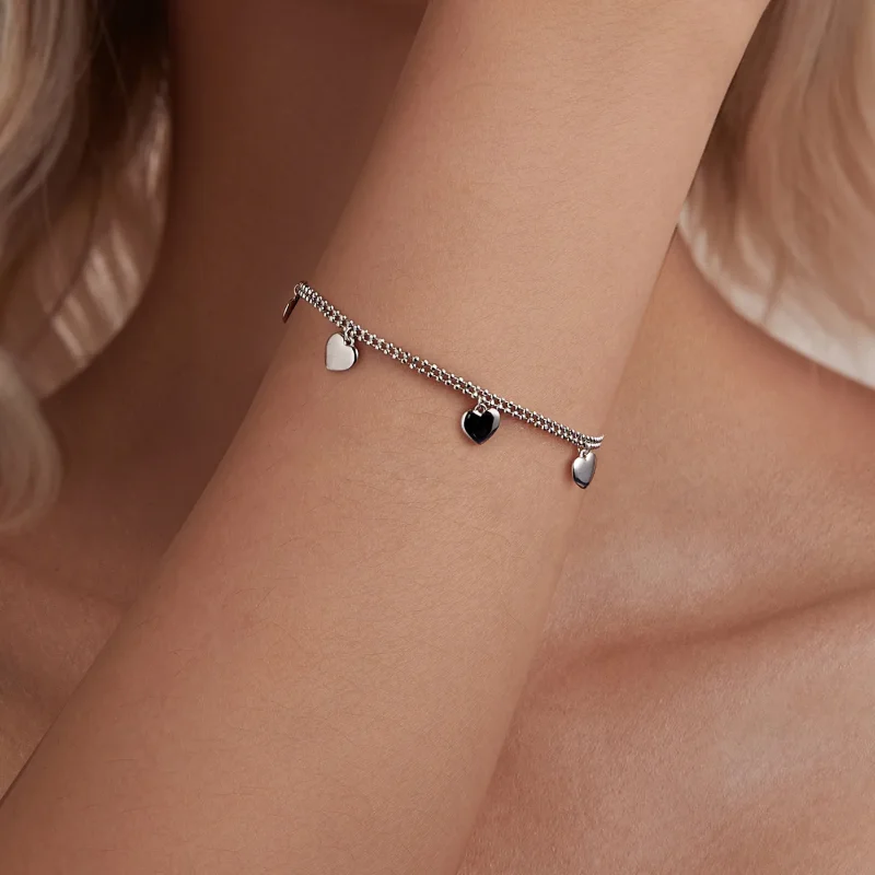 (slika za) Dvoslojna zapestnica iz kroglic PANDORA Style Love - BSB190 - Ogled 6