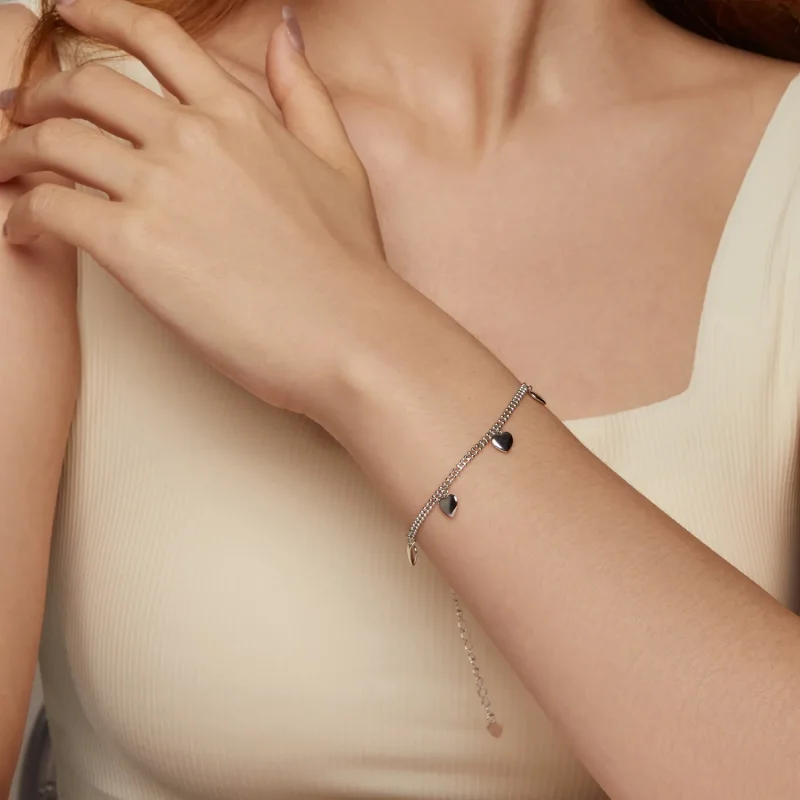 (slika za) Dvoslojna zapestnica iz kroglic PANDORA Style Love - BSB190 - Ogled 9