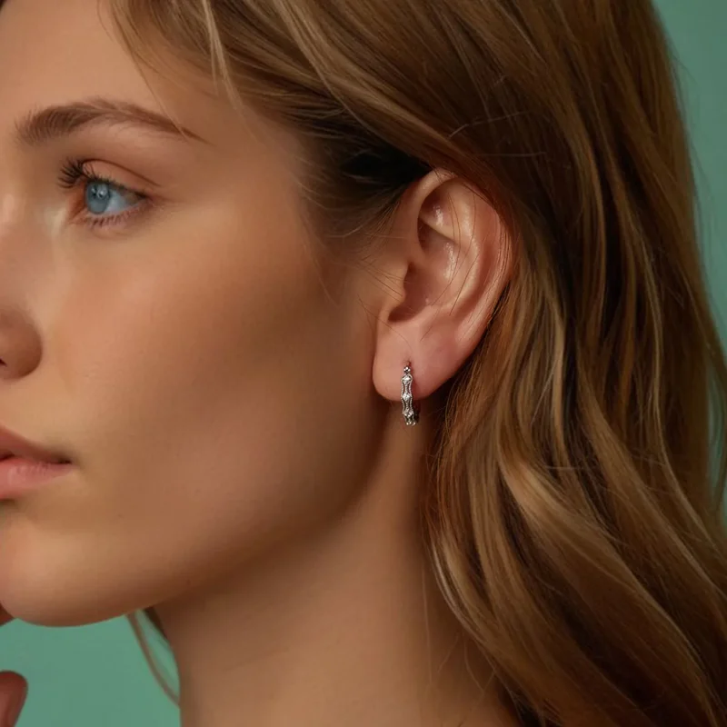 (slika za) Čipkasti uhani v stilu PANDORA - BSE1101 - Ogled 6