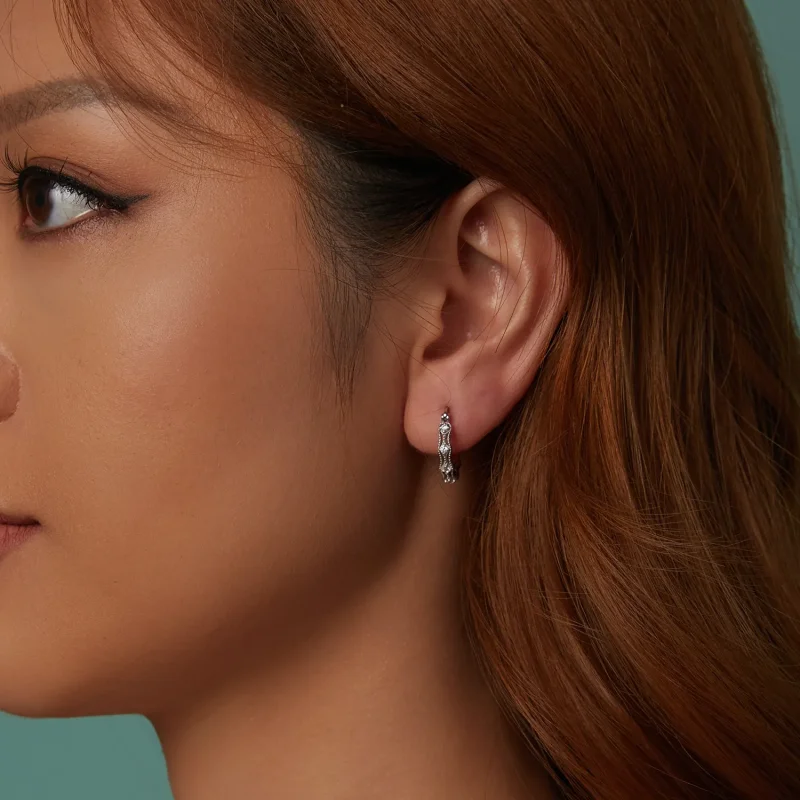 (slika za) Čipkasti uhani v stilu PANDORA - BSE1101 - Ogled 8