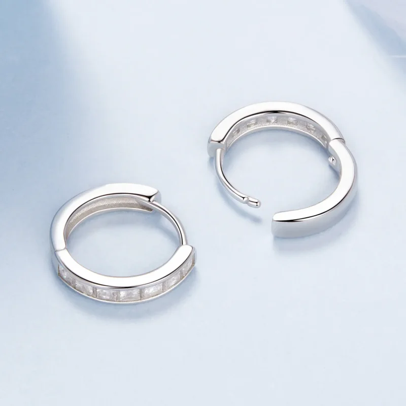 (slika za) Kvadratni bleščeči uhani PANDORA Style Princess - BSE1102 - Ogled 3