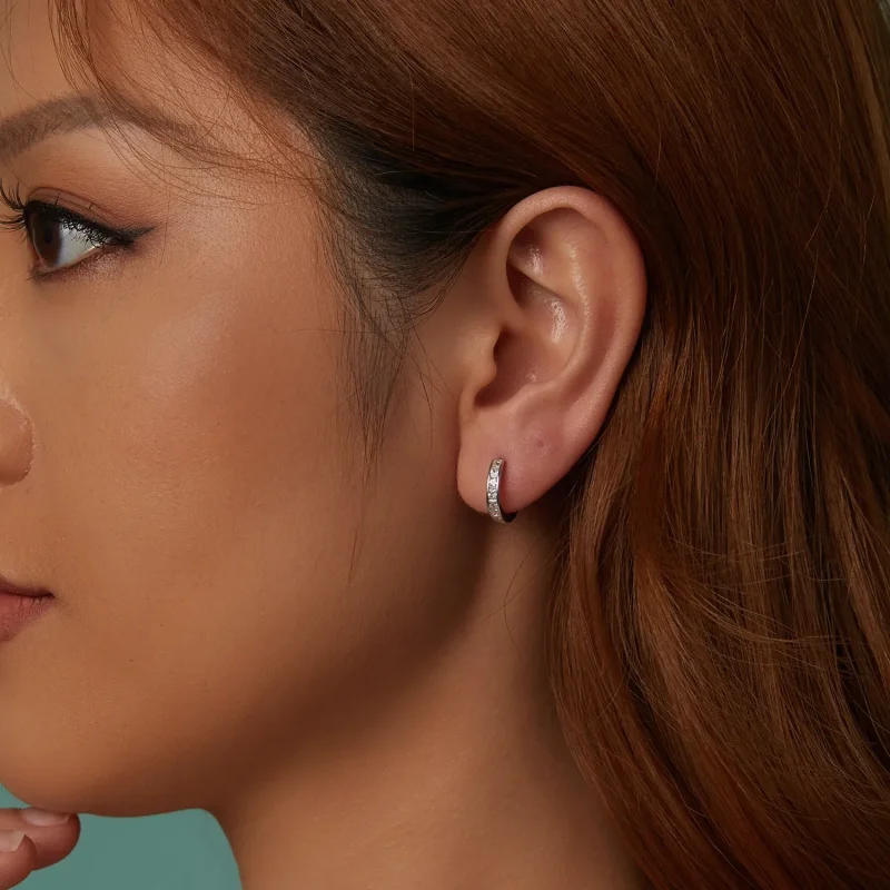 (slika za) Kvadratni bleščeči uhani PANDORA Style Princess - BSE1102 - Ogled 9