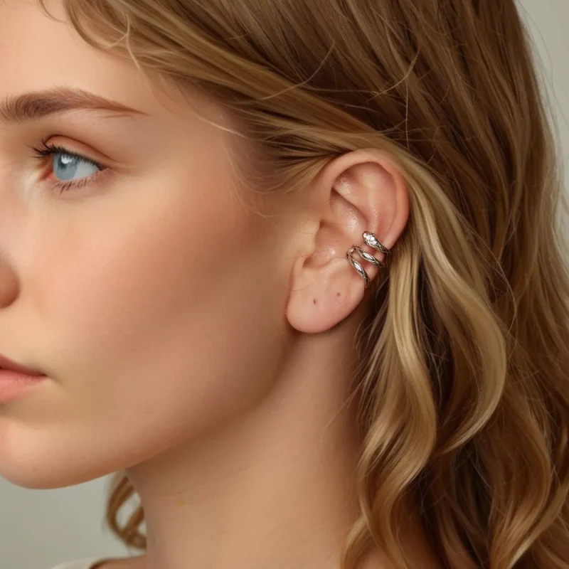 (slika za) Manšeta s kačjim ušesom v stilu PANDORA - SCE1779 - Ogled 7