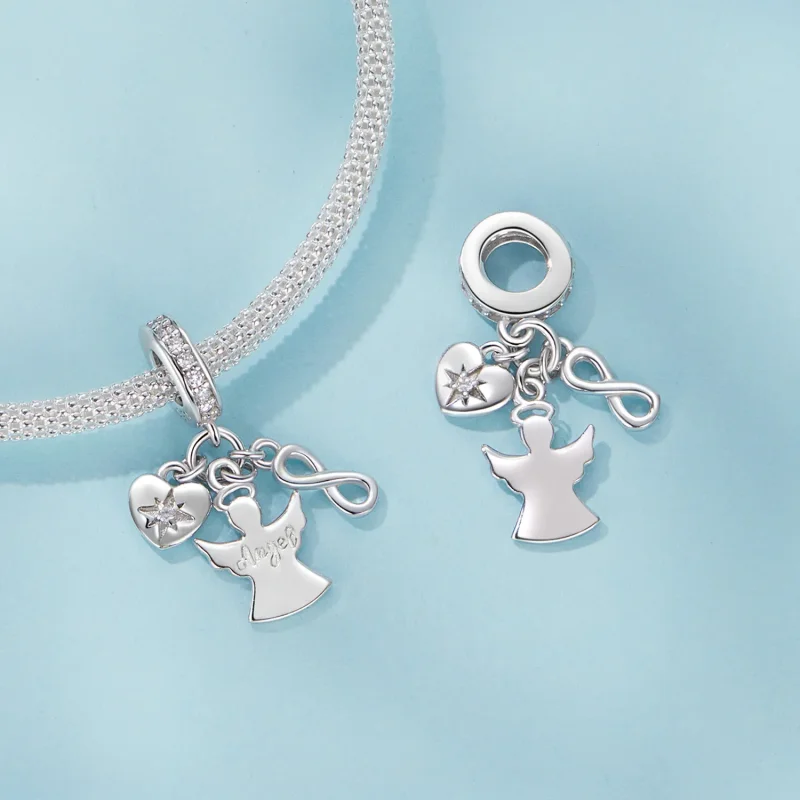 (slika za) Obesek Angel varuh v stilu PANDORA - SCC2902 - Ogled 4