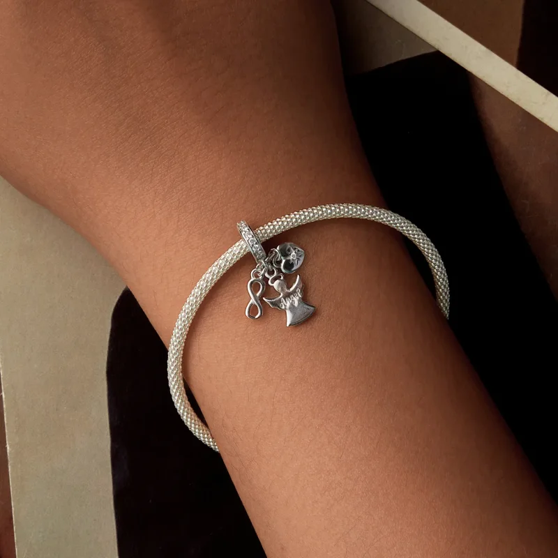 (slika za) Obesek Angel varuh v stilu PANDORA - SCC2902 - Ogled 5