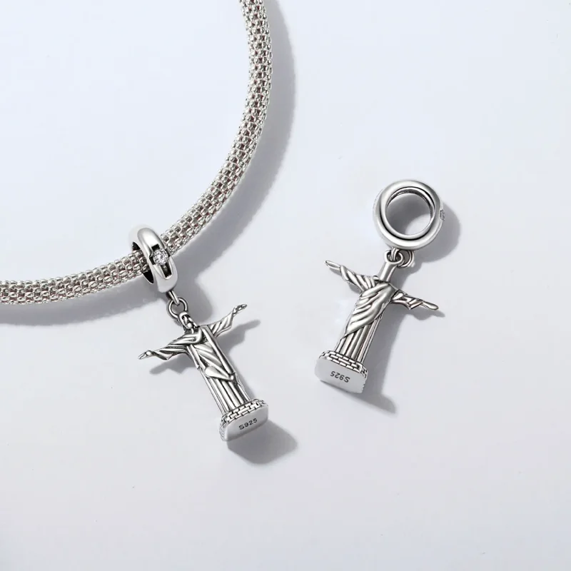 (slika za) Obesek Kristus Odrešenik v stilu PANDORA - SCC2875 - Ogled 5