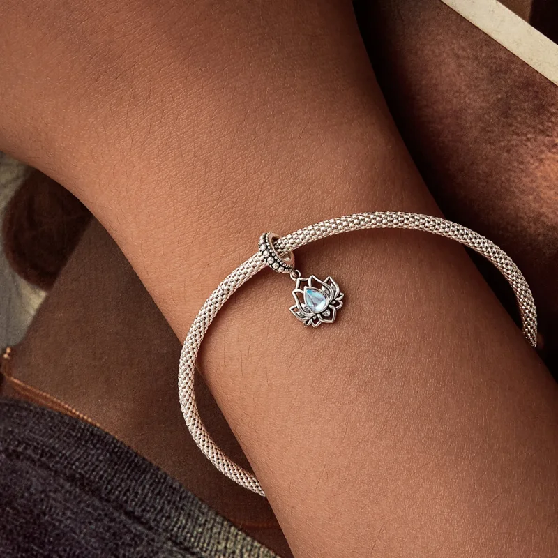 (slika za) Obesek Lotus v slogu PANDORA - SCC2847 - Ogled 6