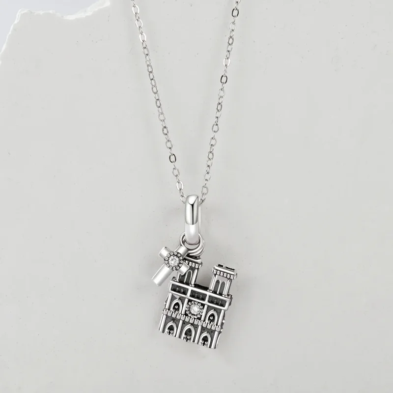 (slika za) Obesek Notre Dame de Paris v stilu PANDORA - SCC2873 - Ogled 3