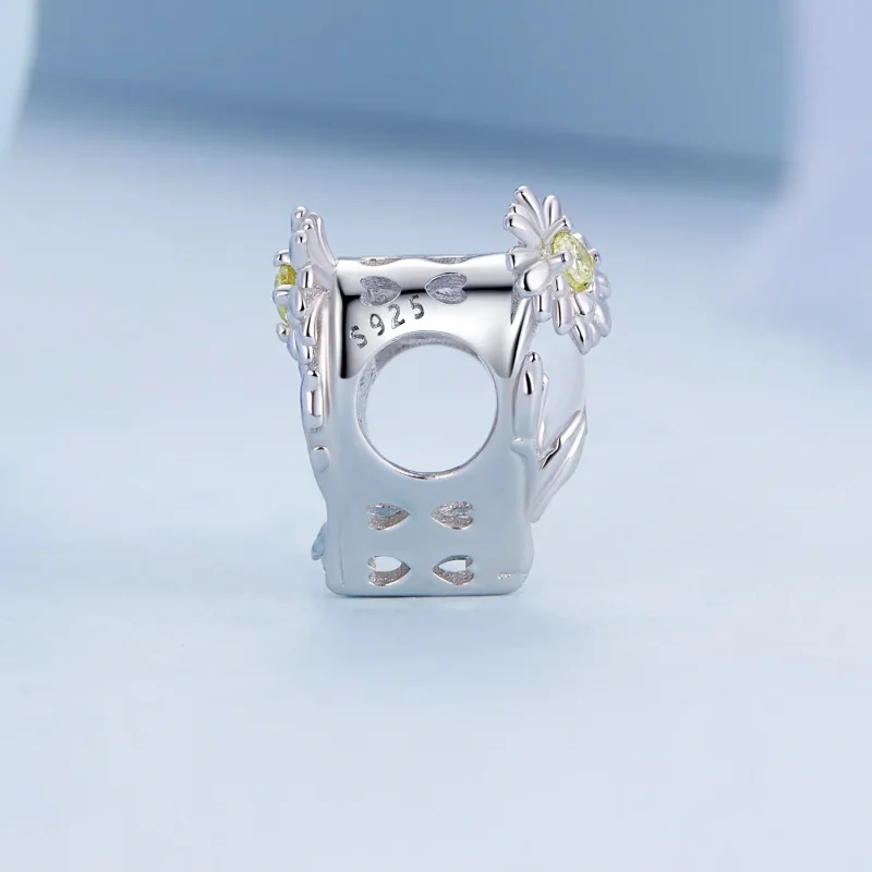 (slika za) Obesek s srcem iz rojstnega kamna PANDORA Style April - BSC660-4 - Ogled 3