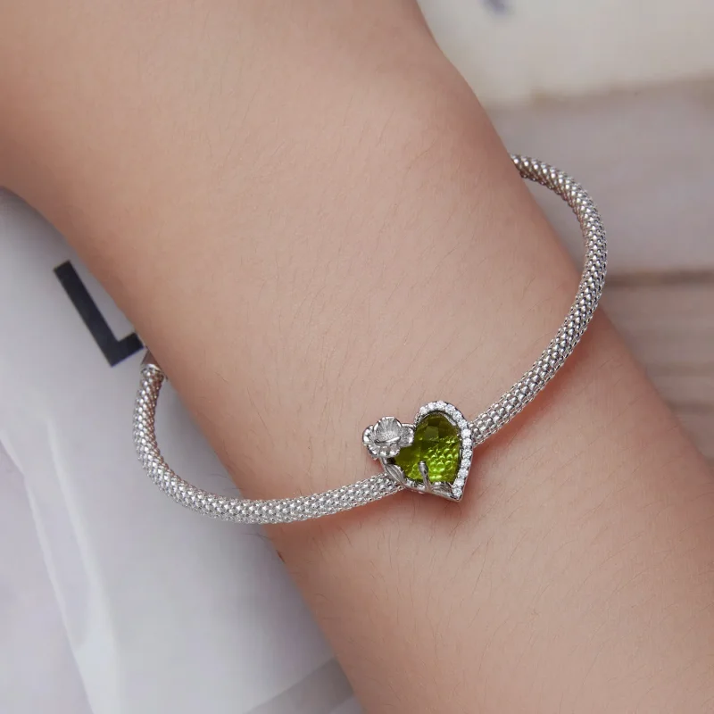 (slika za) Obesek s srcem iz rojstnega kamna PANDORA Style Avgust - BSC660-8 - Ogled 6