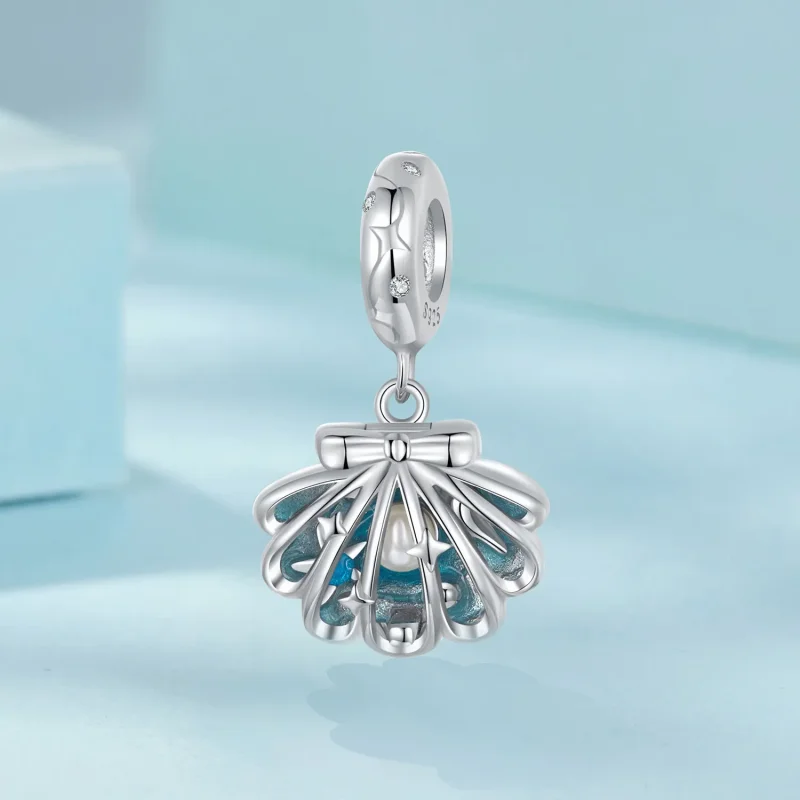 (slika za) Obesek v obliki školjke PANDORA - SCC2884 - Ogled 2