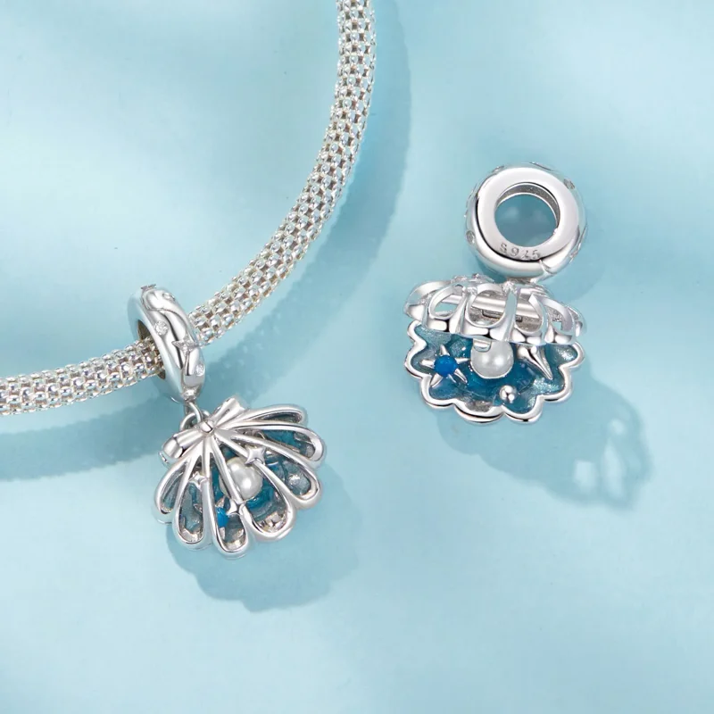 (slika za) Obesek v obliki školjke PANDORA - SCC2884 - Ogled 4