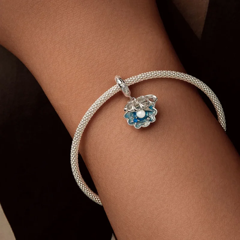 (slika za) Obesek v obliki školjke PANDORA - SCC2884 - Ogled 5