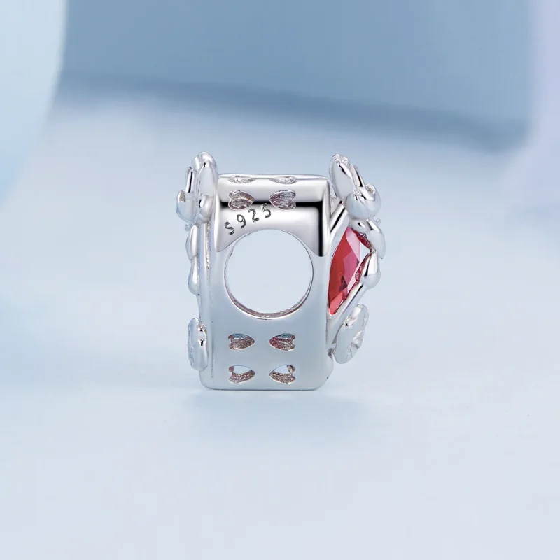 (slika za) Obesek v obliki srca iz rojstnega kamna PANDORA Style Julija - BSC660-7 - Ogled 3