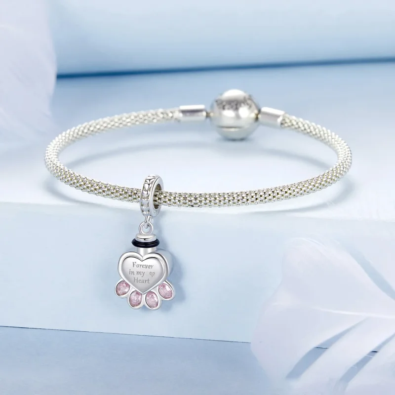 (slika za) Obesek v spominski škatli žare za hišne ljubljenčke PANDORA Style - BSC1037 - Ogled 3