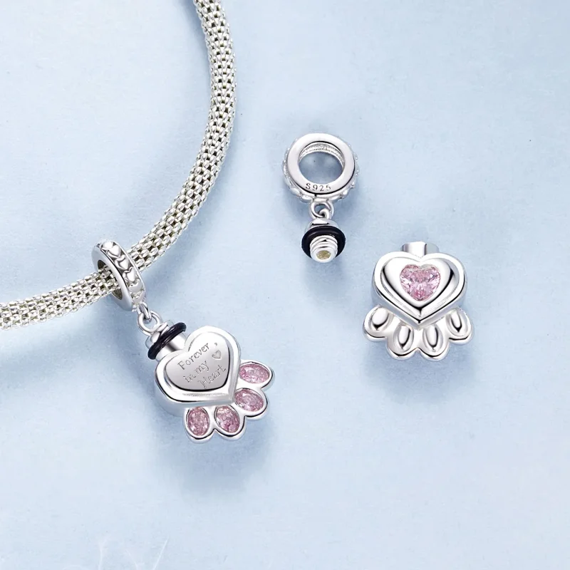 (slika za) Obesek v spominski škatli žare za hišne ljubljenčke PANDORA Style - BSC1037 - Ogled 4