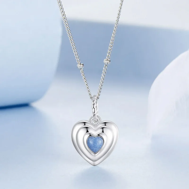 (slika za) Ogrlica PANDORA Style Heart - BSN375 - Ogled 3